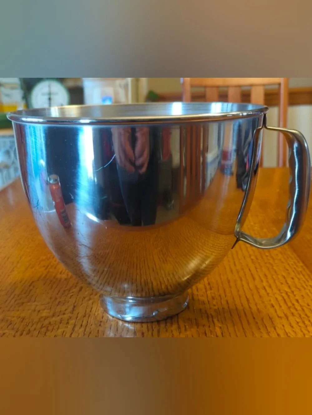 KitchenAid KSM150 Stainless Steel 5 Quart Mixing Bowl with Handle- Bowl Only